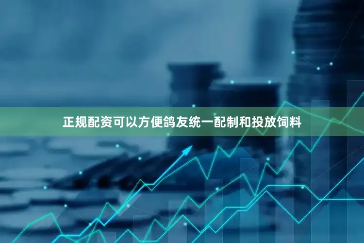正规配资可以方便鸽友统一配制和投放饲料